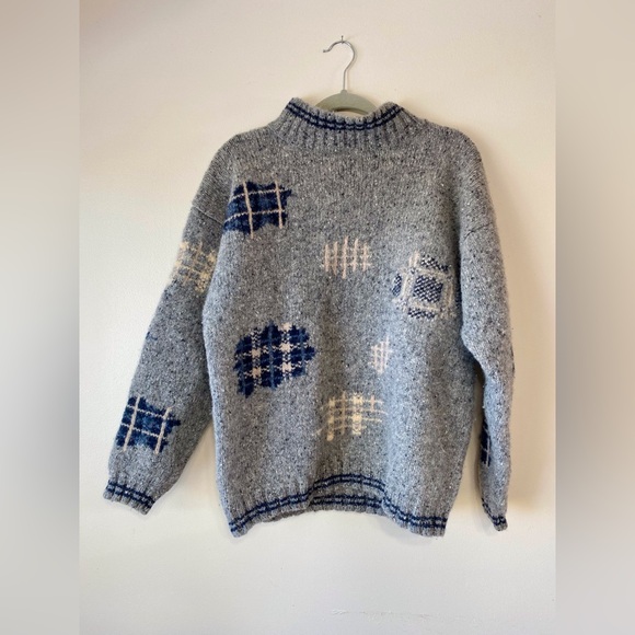 Eddie Bauer Sweaters - Vintage Wool Eddie Bauer Patchwork Sweater